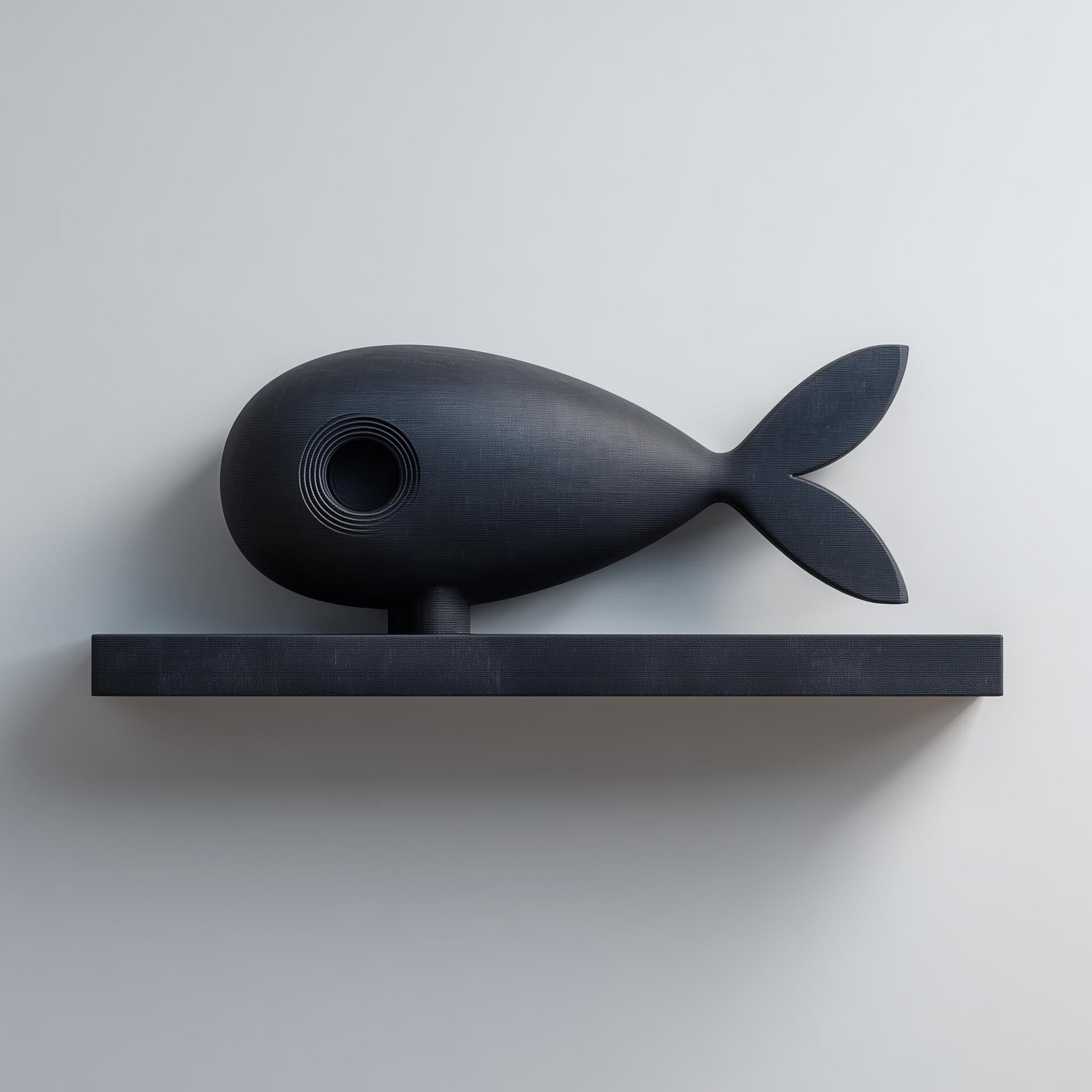 3D-gedrucktes Fisch-Wandregal