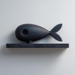 3D-gedrucktes Fisch-Wandregal