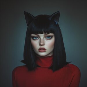 3D-gedrucktes Gothic-Katzenohren-Stirnband