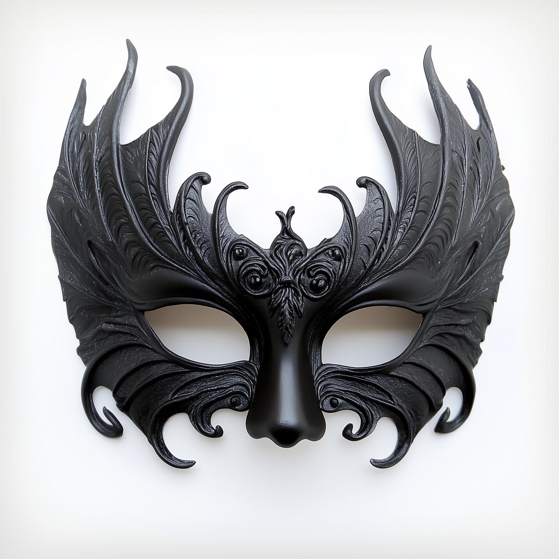 3D-gedruckte Gothic-Maskeraden-Halbmaske