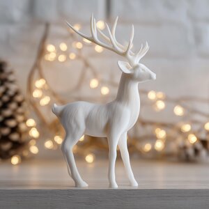 3D-gedruckte minimalistische Rentierfigur
