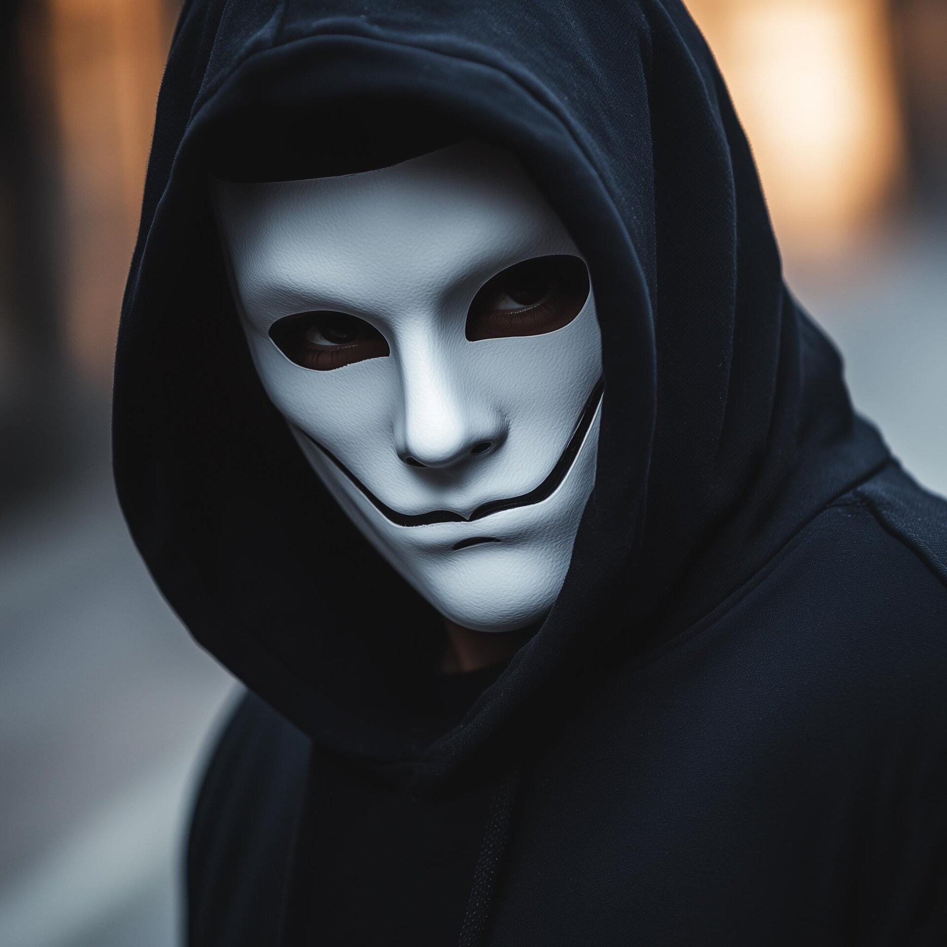 3D-gedruckte lächelnde Phantom-Cosplay-Maske