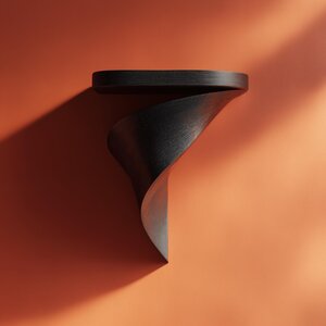 3D-gedrucktes Wandregal mit Spiralhalterung