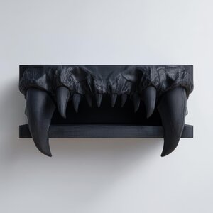 3D-gedrucktes Vampirzähne-Wandregal