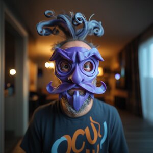 3D-gedruckte Fantasy-Charaktermaske | Theaterkostüm-Requisite