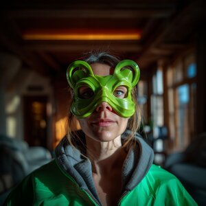 3D-gedruckte Waldgeist-Halbmaske | Goblincore-Kostüm