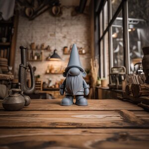 3D-gedruckte nordische Wichtel-Figur | Skandinavische Regal-Deko