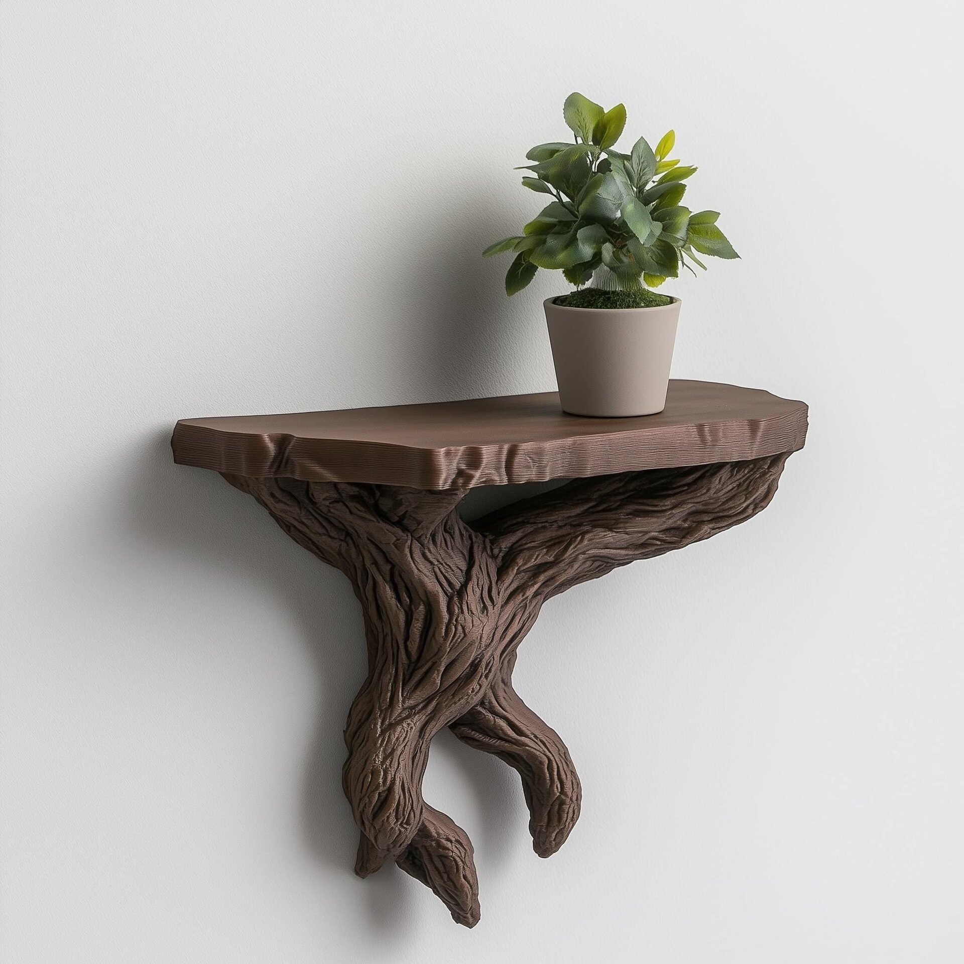 3D-gedrucktes Baumast-Wandregal